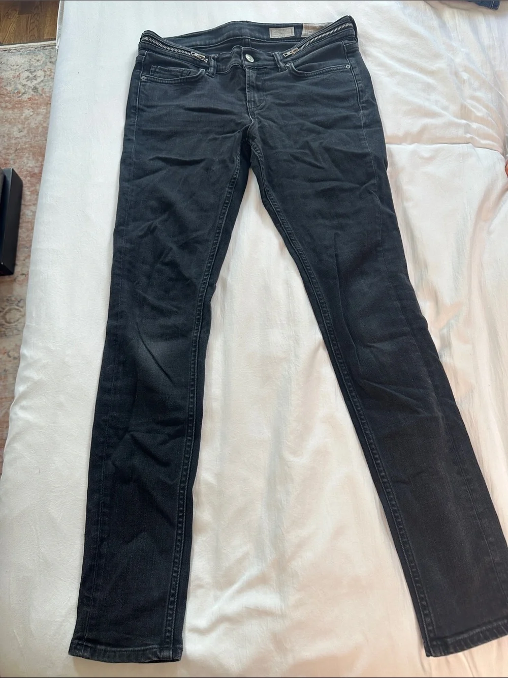 Black All Saints Low Rise Skinny Fit Women’s Jeans